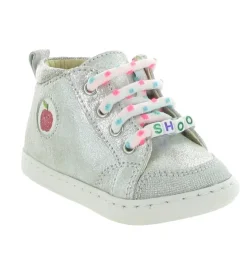 chaussures bebe du 18 au 27 - Semelle souple - bebe fille - Cuir laminé - Camel - Shoo pom