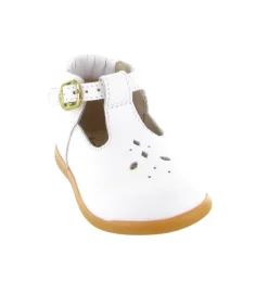 chaussures bebe du 18 au 27 - Semelle souple - bebe fille - Cuir - Blanc - Babybotte