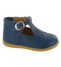 chaussures bebe du 18 au 27 - Semelle souple - bebe fille - Cuir - Bleu - Babybotte