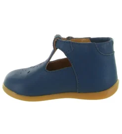 chaussures bebe du 18 au 27 - Semelle souple - bebe fille - Cuir - Bleu - Babybotte