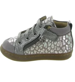 chaussures bebe du 18 au 27 - Semelle souple - bebe fille - Nylon - Gris - Shoo pom