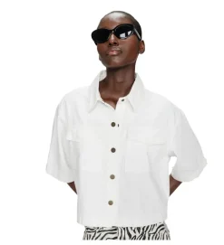 chemise - MANCHE COURTE - vetement femme - Coton - Blanc - Grace and mila