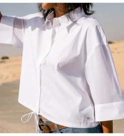 chemise - MANCHE LONGUE - vetement femme - Coton - Blanc - Freeman t.porter