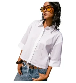 chemise - MANCHE LONGUE - vetement femme - Coton - Blanc - Freeman t.porter
