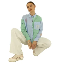 chemise - MANCHE LONGUE - vetement femme - Coton - Multicolor - Freeman t.porter