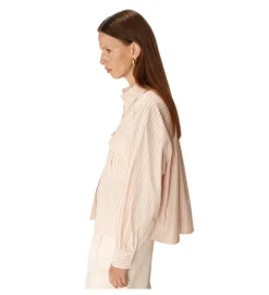 chemise - MANCHE LONGUE - vetement femme - Textile - Rose - Grace and mila