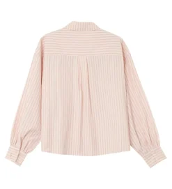 chemise - MANCHE LONGUE - vetement femme - Textile - Rose - Grace and mila