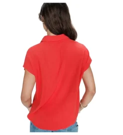 chemise - MANCHE LONGUE - vetement femme - Textile - Orange - Grace and mila