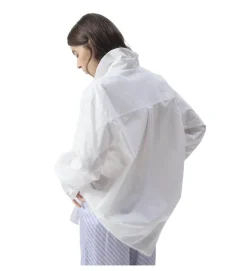 chemise - MANCHE LONGUE - vetement femme - Coton - Blanc - American vintage