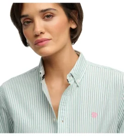 chemise - MANCHE LONGUE - vetement femme - Coton - Vert - Superdry