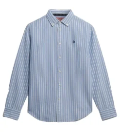 chemise - MANCHE LONGUE - vetement femme - Coton - Bleu - Superdry