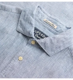 chemise - MANCHE LONGUE - vetement homme - Coton - Bleu - Superdry
