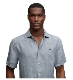 chemise - MANCHE LONGUE - vetement homme - Coton - Bleu - Superdry