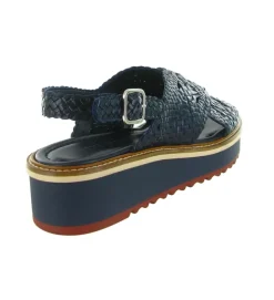 escarpins et trotteurs - Bride arrière - femme - Cuir - Bleu Marine - Pons quintana