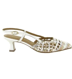 escarpins et trotteurs - Bride arrière - femme - Cuir - Blanc - Pedro miralles