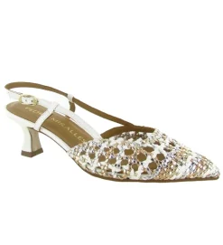 escarpins et trotteurs - Bride arrière - femme - Cuir - Blanc - Pedro miralles