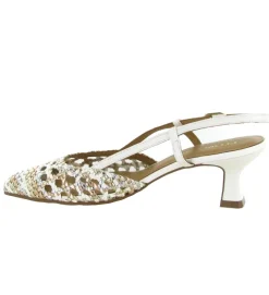 escarpins et trotteurs - Bride arrière - femme - Cuir - Blanc - Pedro miralles