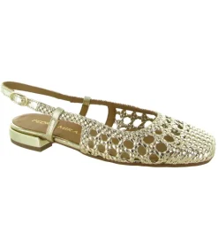 escarpins et trotteurs - Bride arrière - femme - Cuir - Or - Pedro miralles