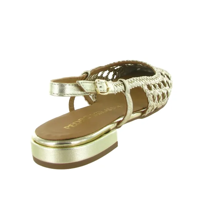 escarpins et trotteurs - Bride arrière - femme - Cuir - Or - Pedro miralles