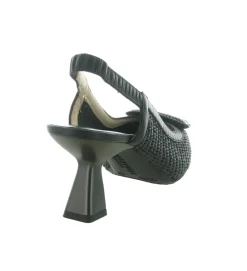 escarpins et trotteurs - Bride arrière - femme - Cuir - Noir - Hispanitas