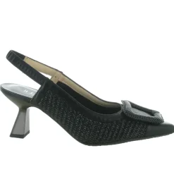 escarpins et trotteurs - Bride arrière - femme - Cuir - Noir - Hispanitas