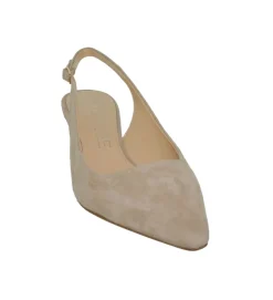 escarpins et trotteurs - Bride arrière - femme - Cuir - Beige - Julie dee