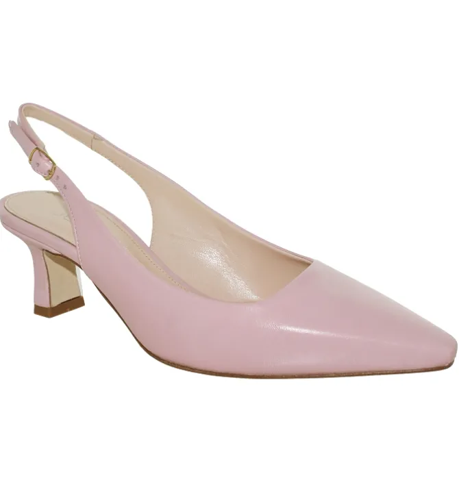 escarpins et trotteurs - Bride arrière - femme - Cuir - Rose - Julie dee