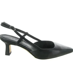 escarpins et trotteurs - Bride arrière - femme - Cuir - Noir - Julie dee
