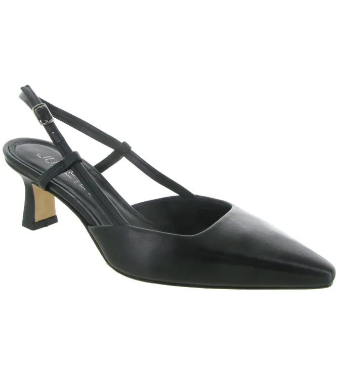 escarpins et trotteurs - Bride arrière - femme - Cuir - Noir - Julie dee