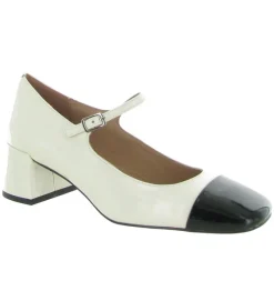 escarpins et trotteurs - Bride cheville - femme - Cuir - Blanc - Bibi lou