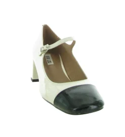 escarpins et trotteurs - Bride cheville - femme - Cuir - Blanc - Bibi lou