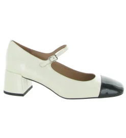 escarpins et trotteurs - Bride cheville - femme - Cuir - Blanc - Bibi lou