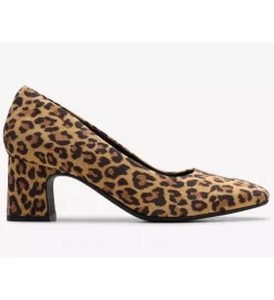 escarpins et trotteurs - Fermé - femme - Cuir - Léopard - Clarks
