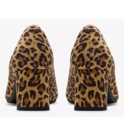 escarpins et trotteurs - Fermé - femme - Cuir - Léopard - Clarks