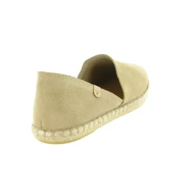 espadrilles - Espadrille plate - femme - Nubuck - Beige - Verbenas