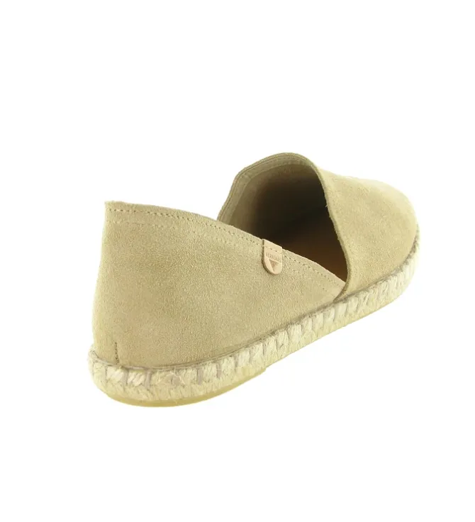 espadrilles - Espadrille plate - femme - Nubuck - Beige - Verbenas