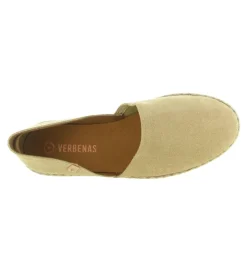 espadrilles - Espadrille plate - femme - Nubuck - Beige - Verbenas