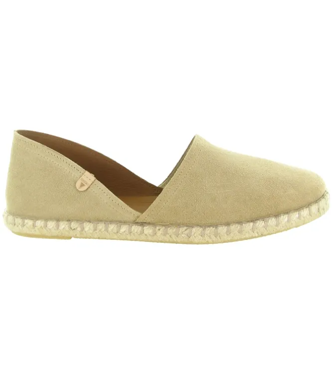 espadrilles - Espadrille plate - femme - Nubuck - Beige - Verbenas