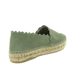 espadrilles - Espadrille plate - femme - Toile - Vert - Bayona