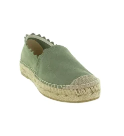 espadrilles - Espadrille plate - femme - Toile - Vert - Bayona