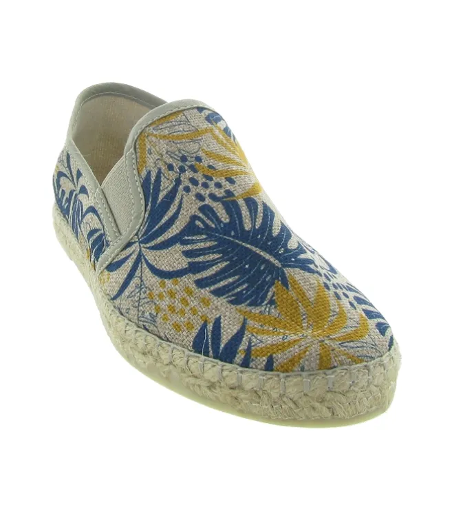 espadrilles - Espadrille plate - femme - Toile - Bleu - La maison de l espadrille
