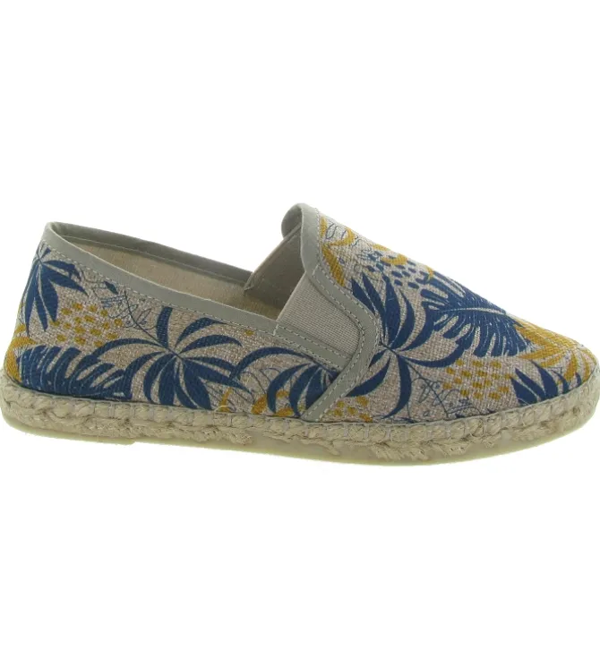 espadrilles - Espadrille plate - femme - Toile - Bleu - La maison de l espadrille