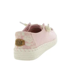 espadrilles - Espadrille plate - femme - Toile - Rose - Hey dude