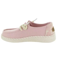espadrilles - Espadrille plate - femme - Toile - Rose - Hey dude