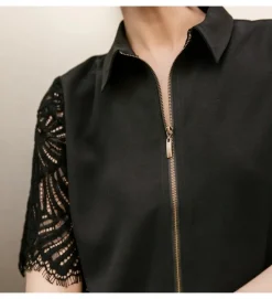 gilet - MANCHE LONGUE - vetement femme - Coton - Noir - Freeman t.porter