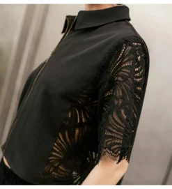 gilet - MANCHE LONGUE - vetement femme - Coton - Noir - Freeman t.porter