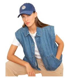 gilet - MANCHE LONGUE - vetement femme - Textile - Bleu jean - French disorder