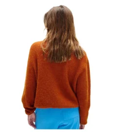 gilet - MANCHE LONGUE - vetement femme - Coton - Bronze - American vintage