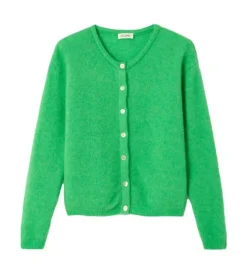 gilet - MANCHE LONGUE - vetement femme - Coton - Vert - American vintage