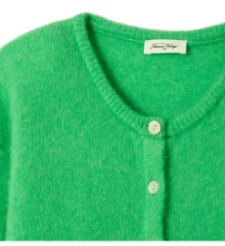 gilet - MANCHE LONGUE - vetement femme - Coton - Vert - American vintage